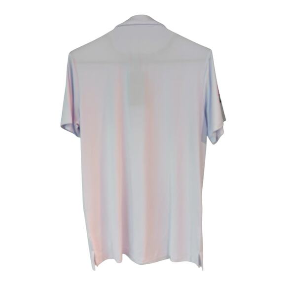 New With Tags Pins and Aces “Partee” Mens M White Golf Polo. Performance wicking - Picture 11 of 12